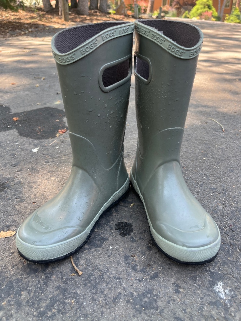 Gray Bogs boots